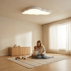 Plafonnier LED nuage blanc 50 cm pour chambre d'enfant, trois teintes