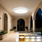 Plafonnier LED blanc ultra-fin 2,5 cm, Ø 49 cm, veilleuse 1800 K