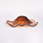 Verre de remplacement transparent ondulé en corolle, Ø 23 cm