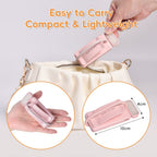 Lampe de lecture à pince rose pliable, col silicone, recharge USB