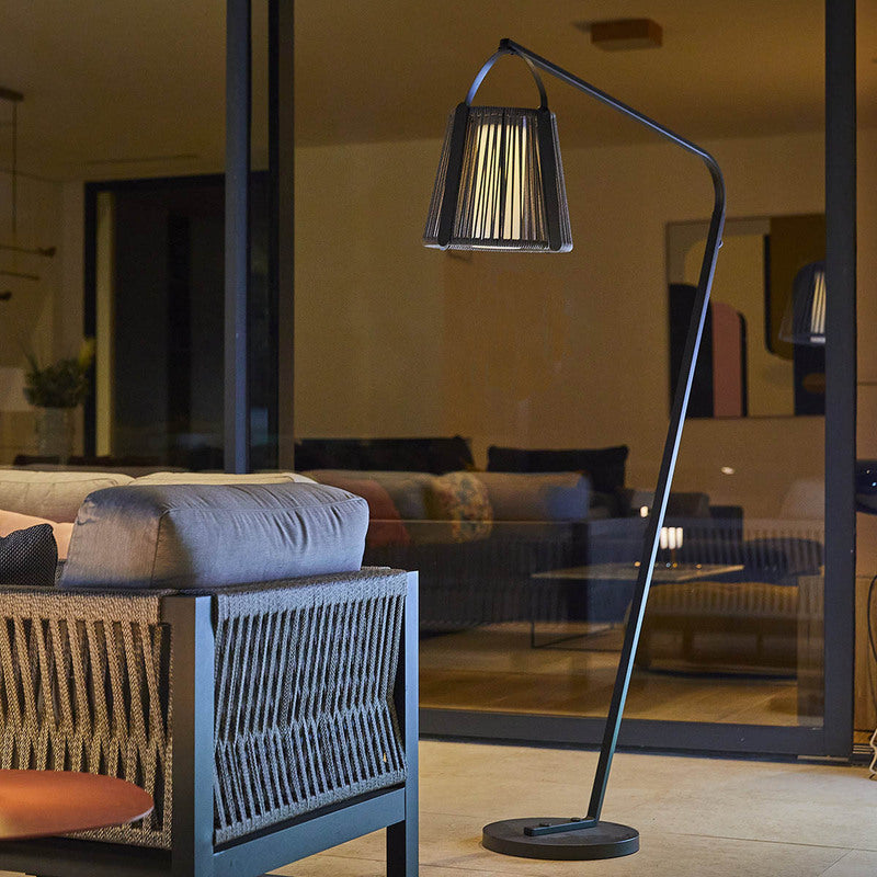 Lampadaire solaire déporté 176 cm à lanterne détachable, télécommande