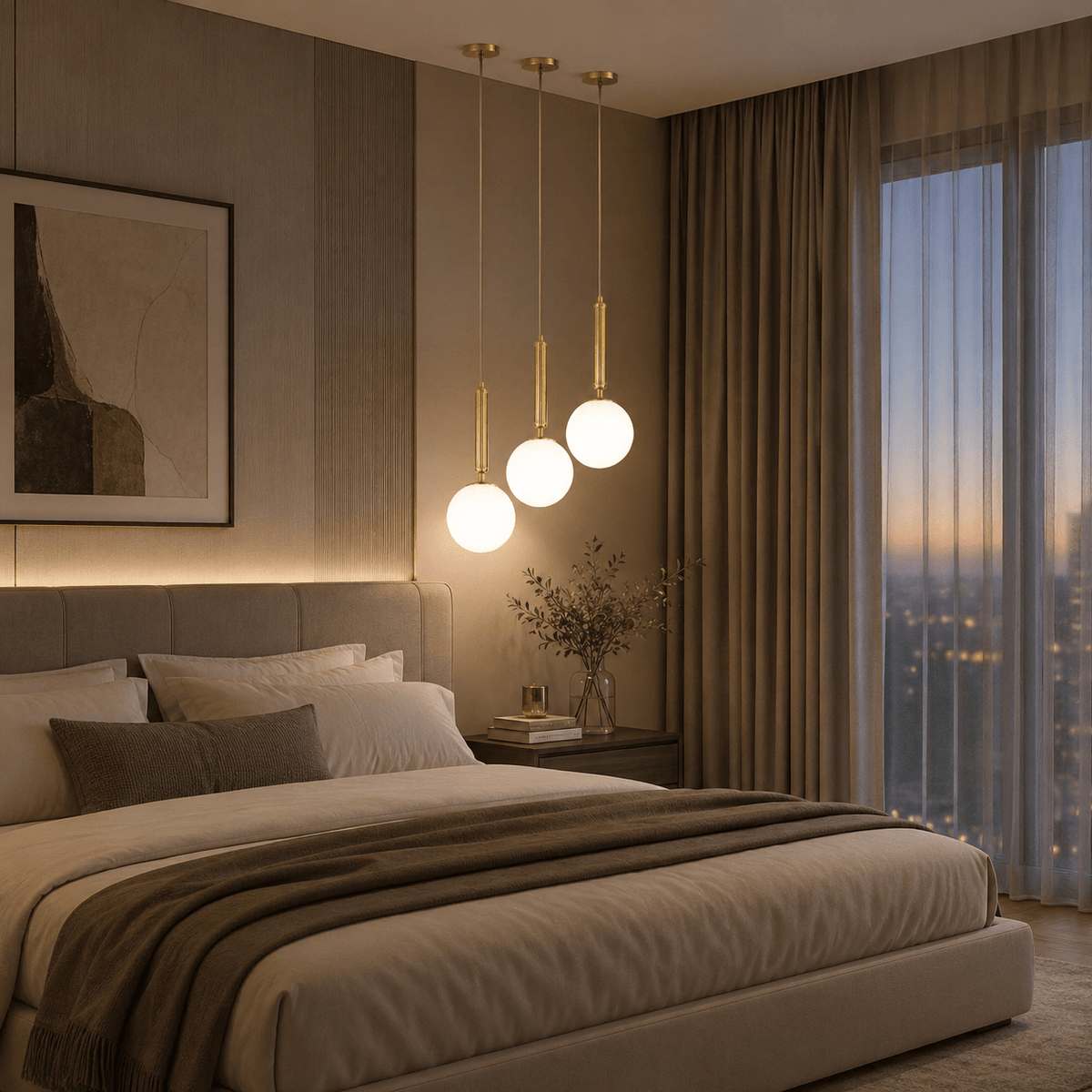 Une lumière de globe pour cuisine et chambre
