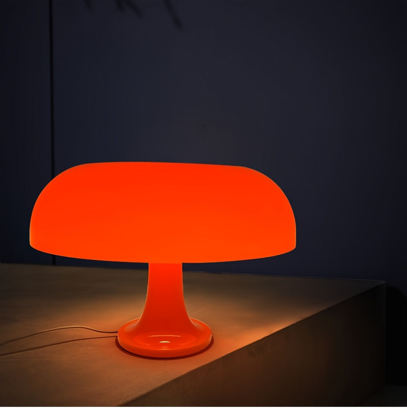 Lampe champignon bleu ciel en plastique brillant, LED, USB