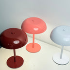 Petite lampe champignon sans fil en métal, cinq coloris au choix