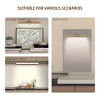 Applique murale LED barre rotative effet bois, tactile et sans fil