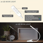 Lampe de lecture à pince avec arrêt programmé 30 ou 60 min, USB-C