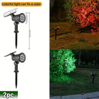 Spot solaire à piquet 9 LED orientable IP65, lot de 2 ou 3
