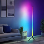 Lampadaire trépied LED RVB avec télécommande, colonne de 110 cm