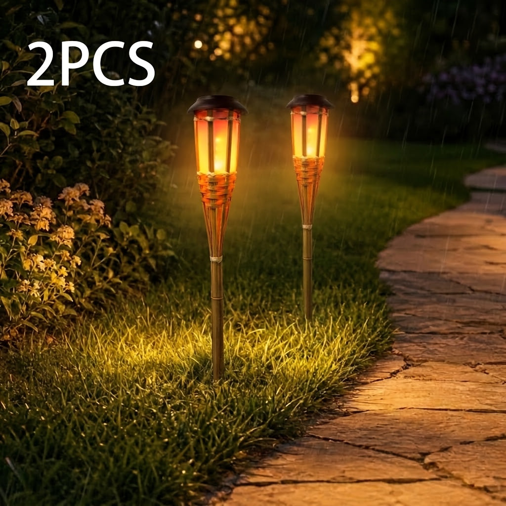Lumière Chaude en Bambou 2PCS