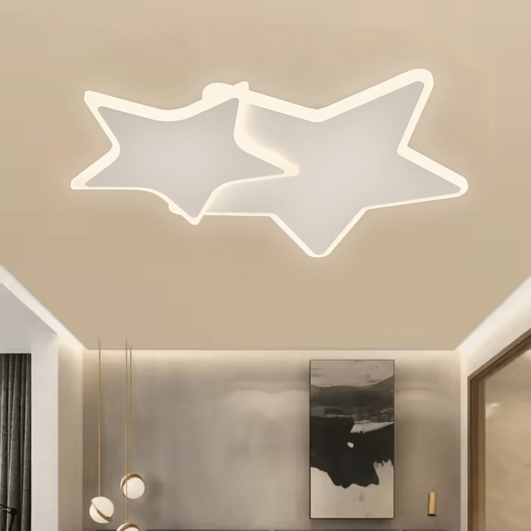 Plafonnier LED en forme d'étoiles pour chambre d'enfant
