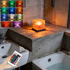 Lampe cube à reflets d'eau RVB, 16 couleurs et télécommande