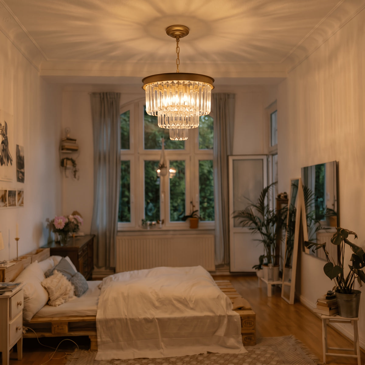 Un lustre Art déco pour chambre et couloir