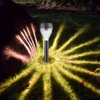 Lot de 10 lampes solaires sucette à tête torsadée pour allée