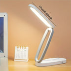 Lampe de bureau LED pliable sans fil, panneau tactile à 3 teintes