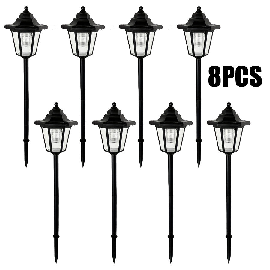 Lumière hexagonale de piquet de jardin / 8 Pièces