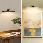 Applique murale LED noire rechargeable, barre aimantée orientable