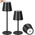 Lampe sans fil en aluminium mat à tige raccourcissable, 38 cm