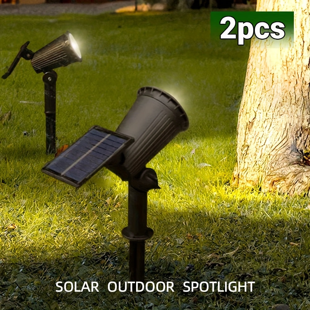 Spot solaire à piquet 9 LED orientable IP65, lot de 2 ou 3