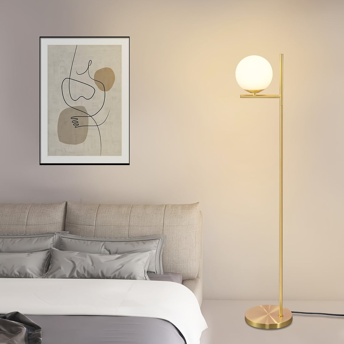 Ampoule E27 au choix et allumage au pied