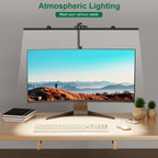 Lampe de bureau à pince d'architecte 24 W, barre LED de 58 cm