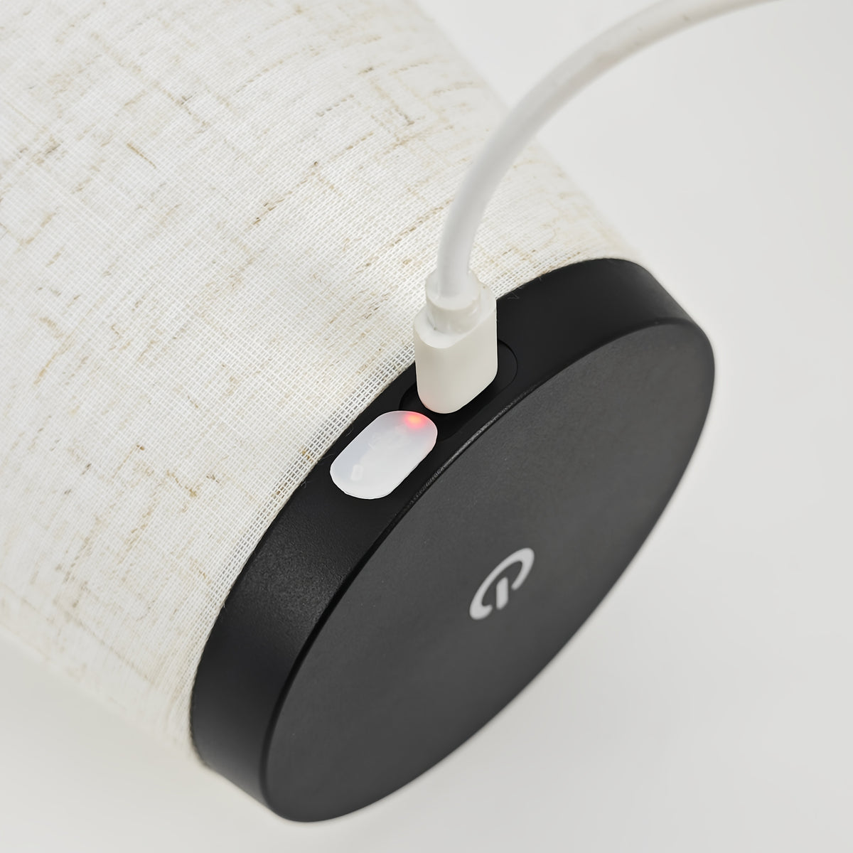 Lampe de table LED sans fil à abat-jour en tissu, 37,5 cm, 4 coloris