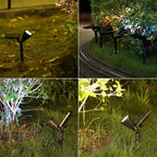 Spot solaire à piquet 9 LED orientable IP65, lot de 2 ou 3