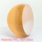 Abat-jour dôme rétro orange dégradé en PVC pour suspension, Ø 25 cm