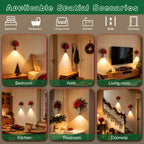 Applique murale vase LED à détecteur, décor craquelé ou galaxie