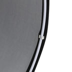 Lampadaire liseuse noir à potence et abat-jour tambour, 166 cm