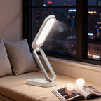 Lampe de bureau LED pliable sans fil, panneau tactile à 3 teintes