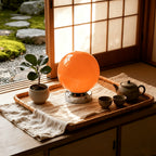 Lampe boule en verre rose sur socle chromé, USB et variateur