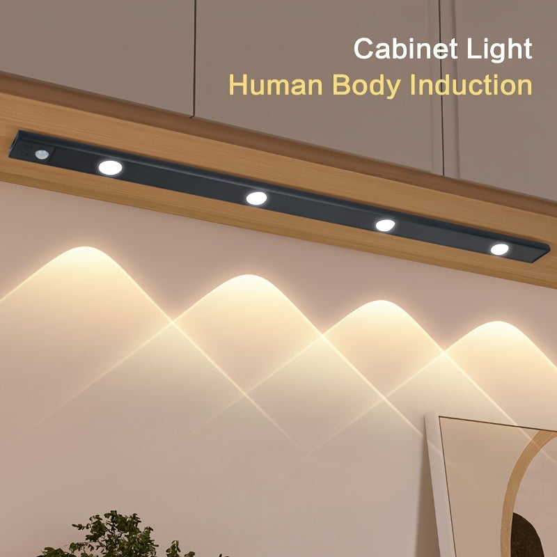 Lot de 2 réglettes LED à spots, argentées ou noires, 20 à 40 cm