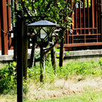 Lampadaire solaire lanterne sur mât, pose en tête ou en potence