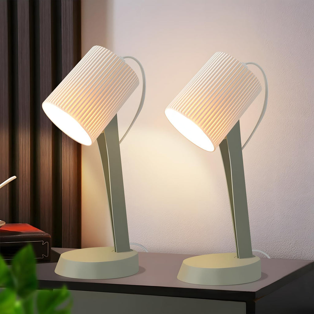 Lot de 2 lampes de chevet E14 orange, petite ou orientable