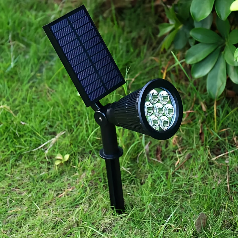 Spot solaire extérieur à piquet, 9 LED aux couleurs changeantes