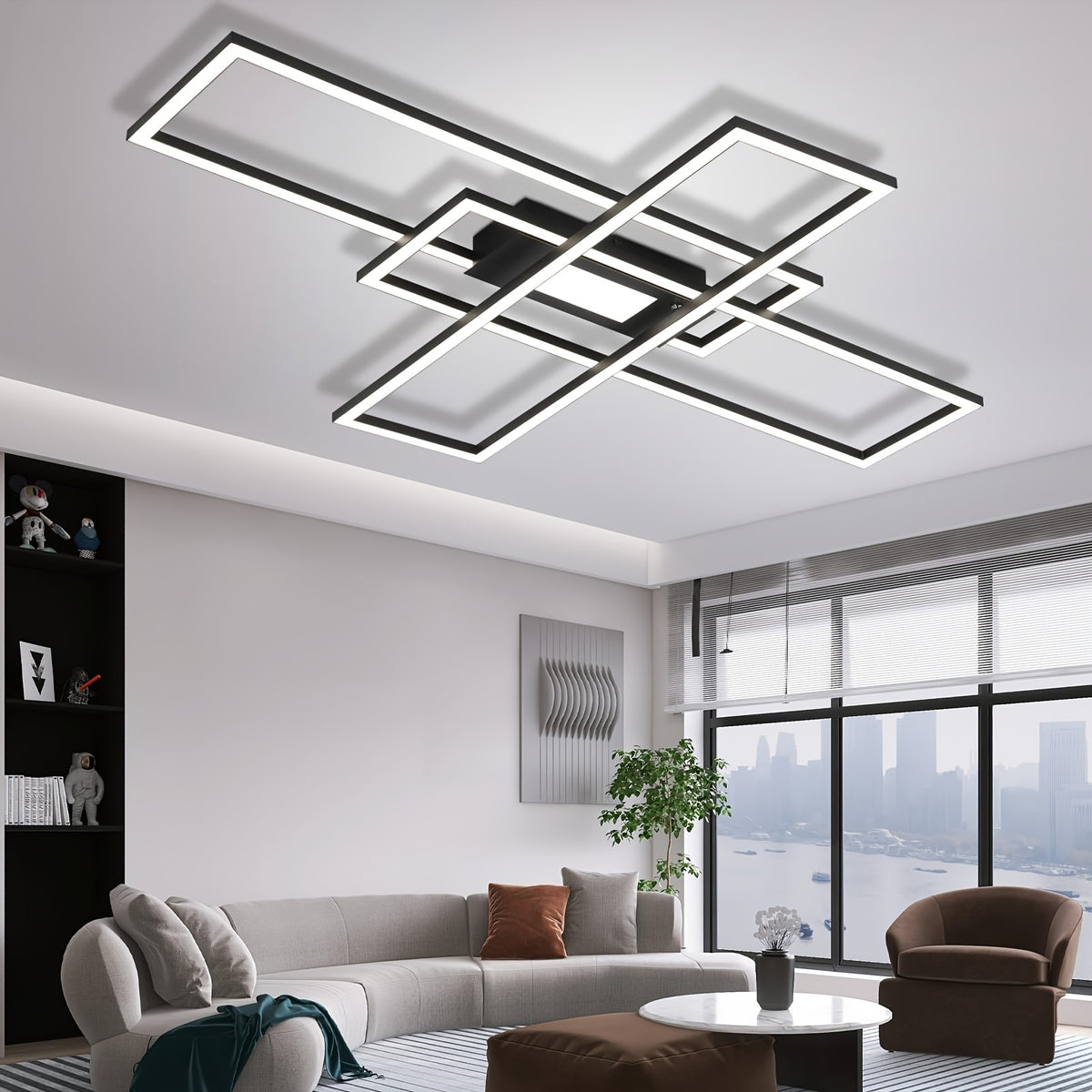Un luminaire long pour salle à manger et couloir