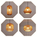 Suspension en corde tressée, forme diamant ou tambour, Ø 25 cm