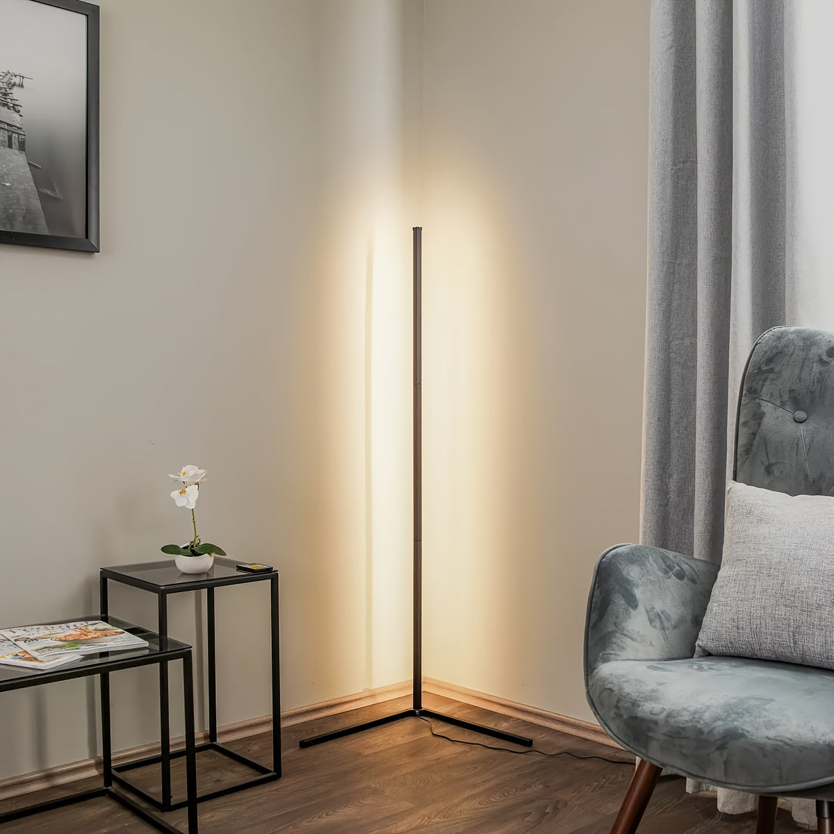 Support de lumière noire blanc chaud