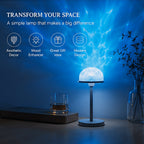 Lampe LED projecteur de reflets d'eau, dôme amovible sans fil