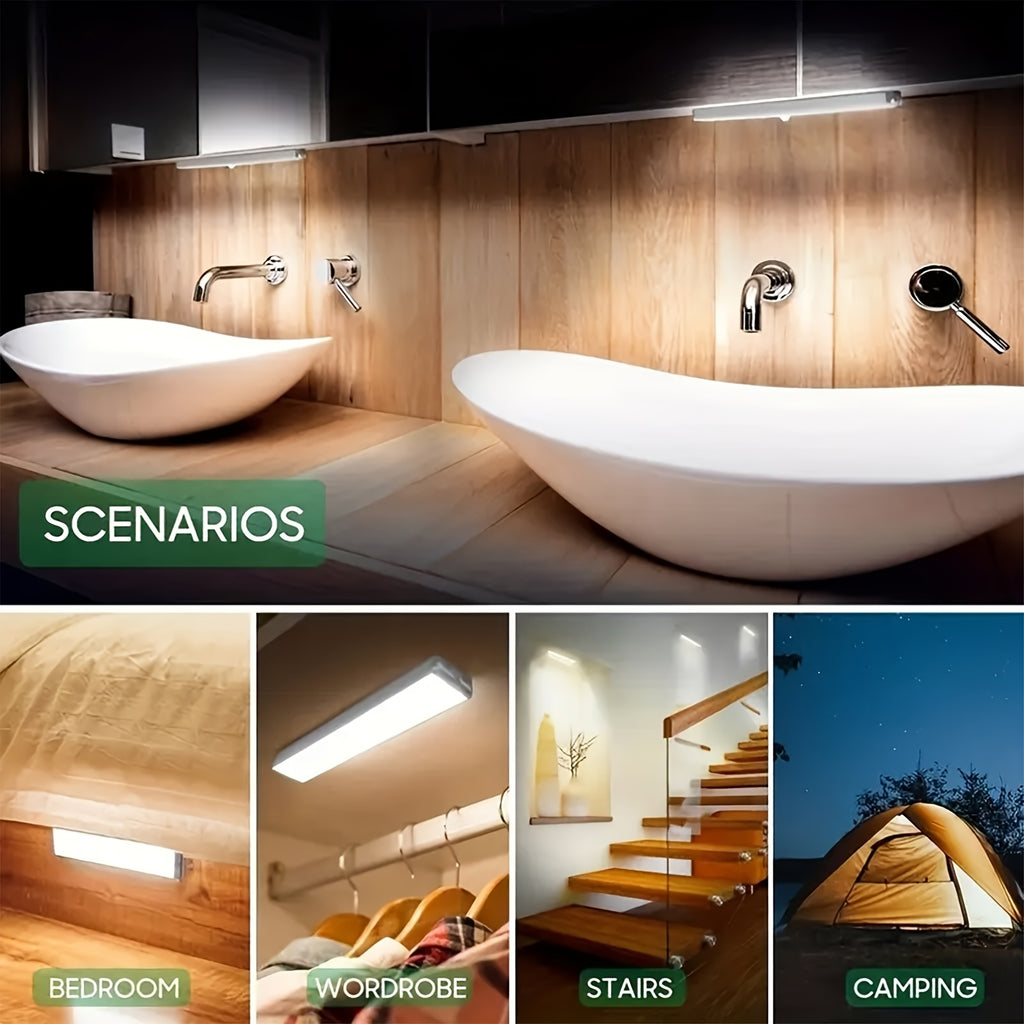 Lot de 6 lampes LED à détecteur pour toute la maison, 10 à 50 cm