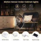 Lot de 3 barres LED à détecteur PIR et interrupteur, 20 à 50 cm