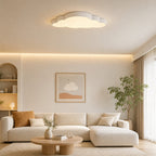 Plafonnier LED nuage blanc 50 cm pour chambre d'enfant, trois teintes