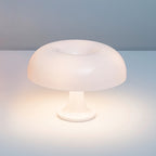 Lampe champignon blanche en acrylique, variateur et trois teintes, USB