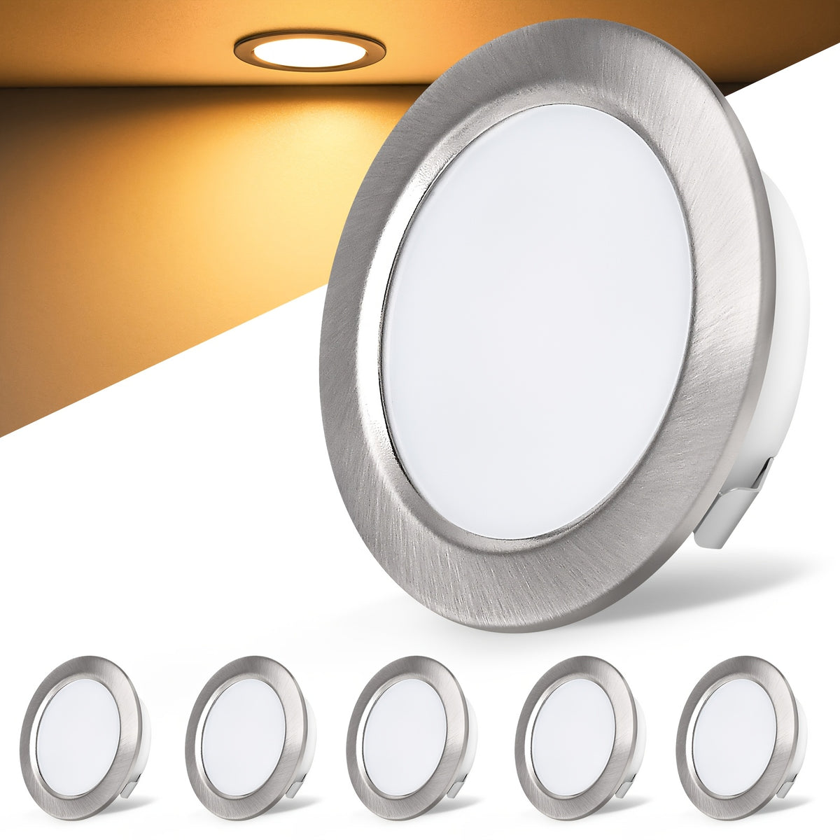 Une découpe de 55 à 60 mm suffit