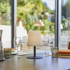 Lampe de table d'extérieur sans fil en aluminium, sept modèles