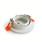 Support de spot encastrable orientable blanc Ø 8,8 cm, lot de 2