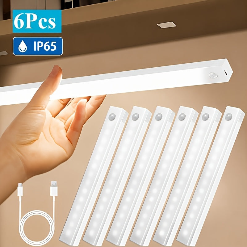 Lot de 6 lampes LED à détecteur pour toute la maison, 10 à 50 cm