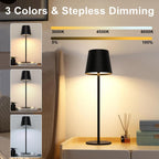 Lampe de table sans fil en aluminium, lot de 2 ou 4, neuf coloris
