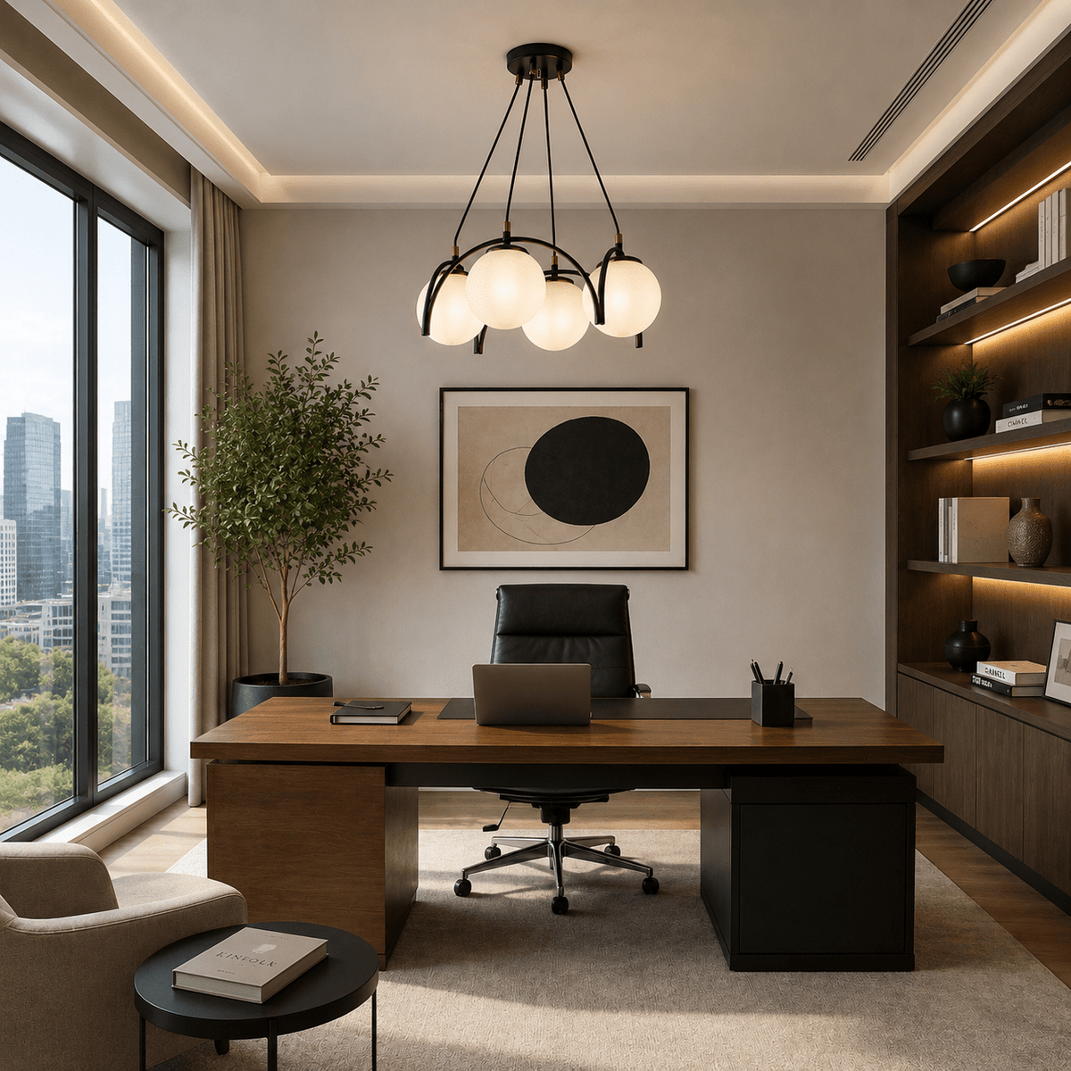 Un luminaire sobre pour chambre, bureau ou cuisine