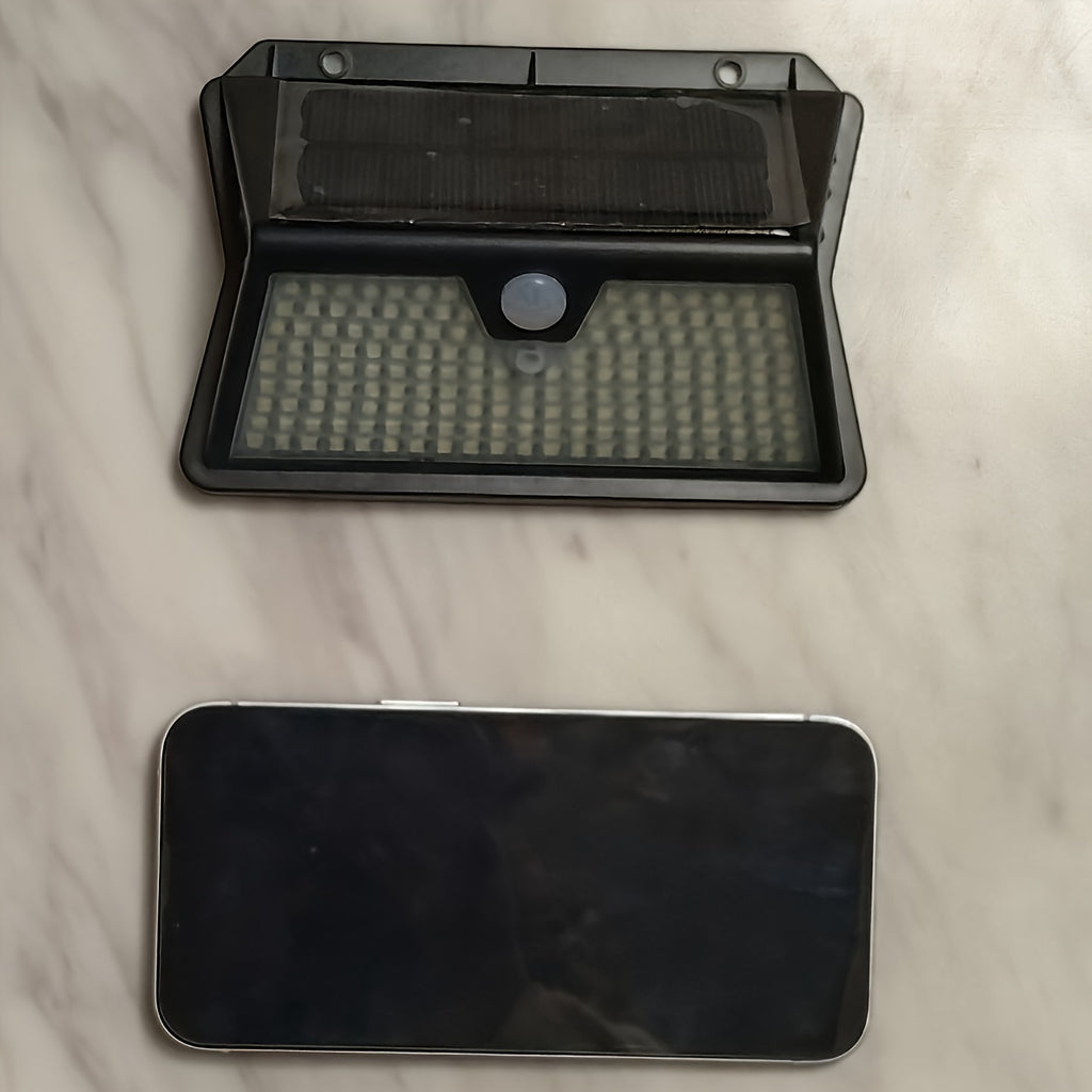 Applique solaire à détecteur 185 LED, grand panneau, IP65